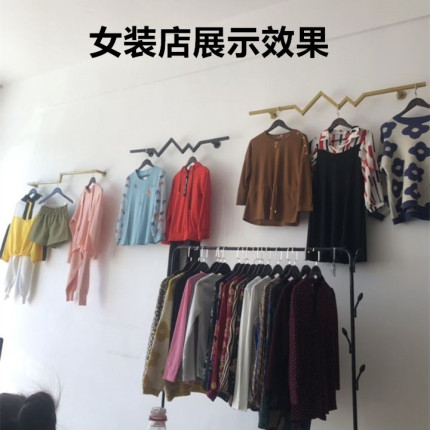 服装店展示架上墙正挂男女装店衣服架子壁挂童装店墙上挂衣服货架