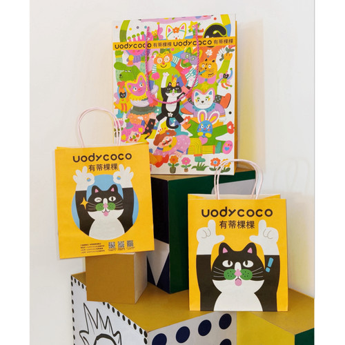 uodycoco猫咪手提购物袋礼物