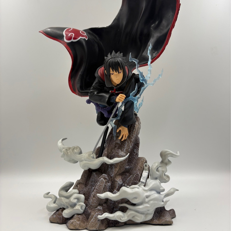 动漫 火影忍者晓组织 宇智波佐助 千鸟1/6 披风场景 雕像手办