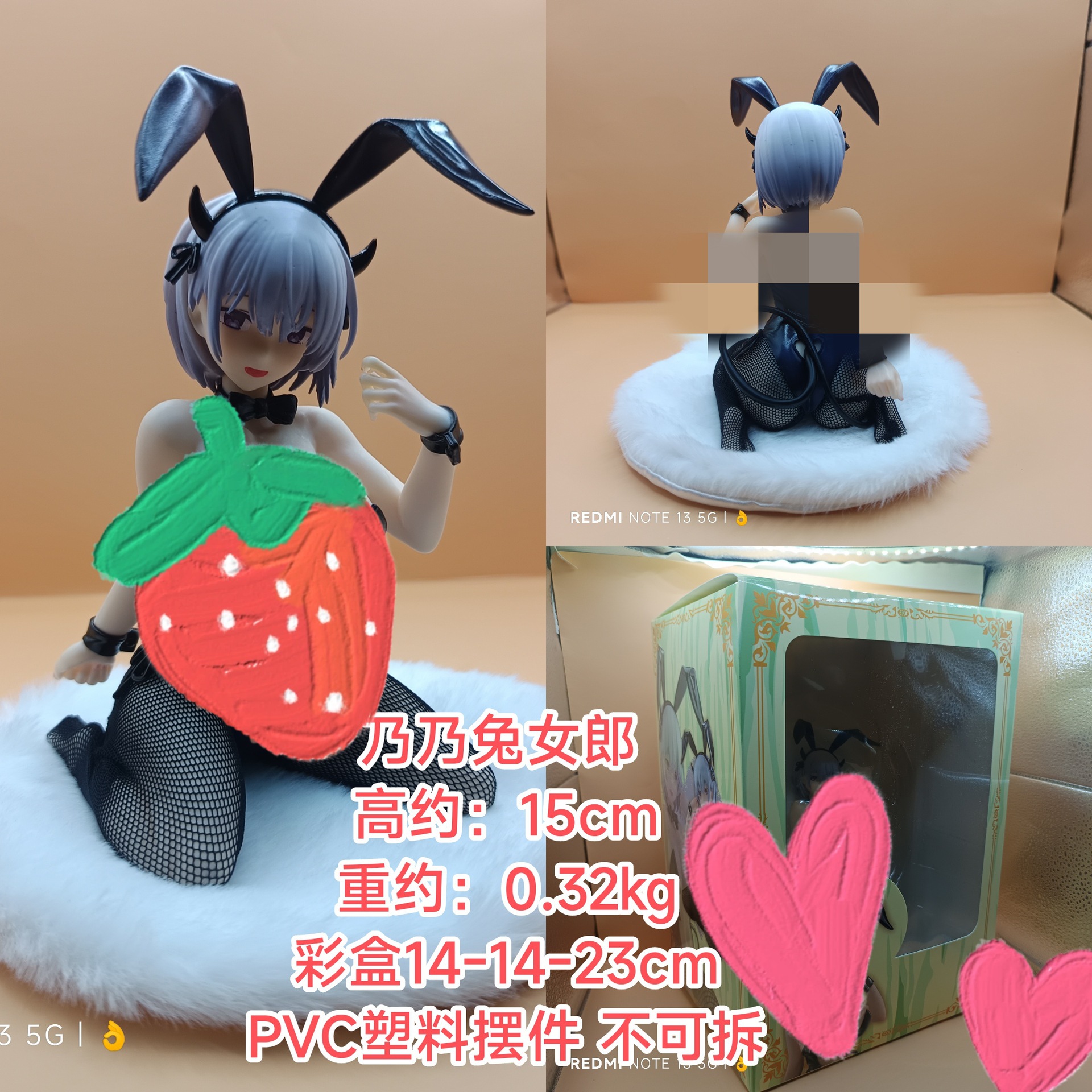 国产现货 1/6 乃乃 兔女郎手办 模型手办 收藏 摆件限定版
