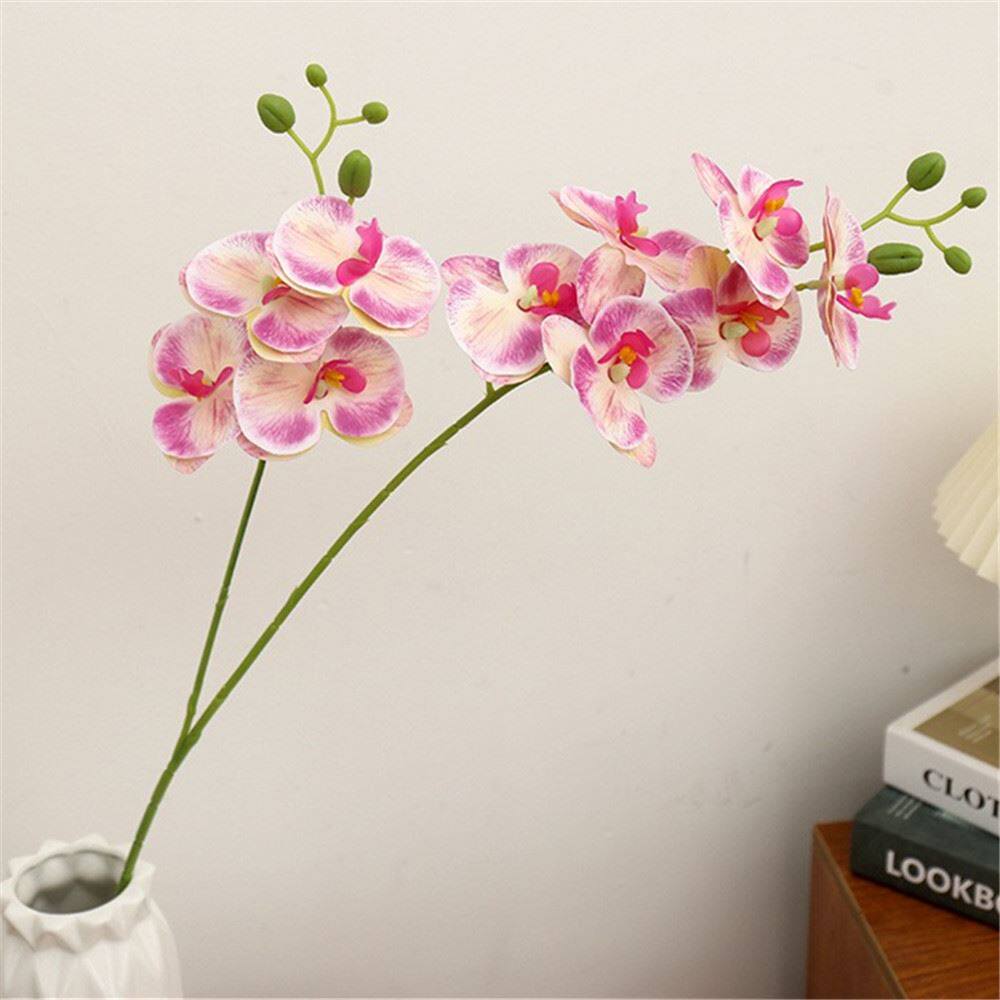 假花新款双叉蝴蝶兰仿真花厂家直供人造花仿真植物家装饰