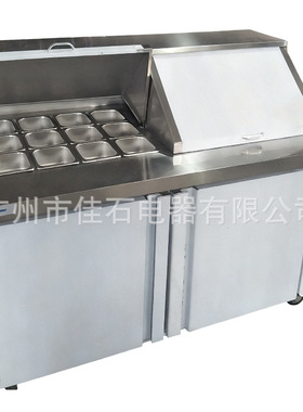 厂家供应 餐饮店 110V 风冷无霜 Salad displays 抓码柜  沙拉台