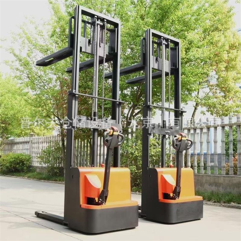 步行式全电动堆高车堆垛机1.5吨仓储自动铲车液压搬运叉车