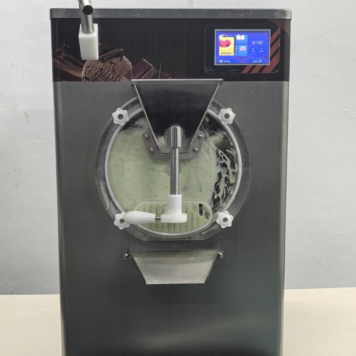 大容量设计台式硬冰淇淋机冰激凌生产设备哈根达斯手工冰淇淋机