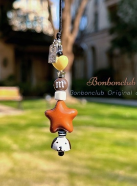 Cute Animal—bonbon原创棕色可爱小狗熊手机挂件手机链ccd相机链