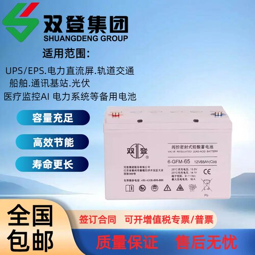 双登12V直流屏UPS光伏储能蓄电池