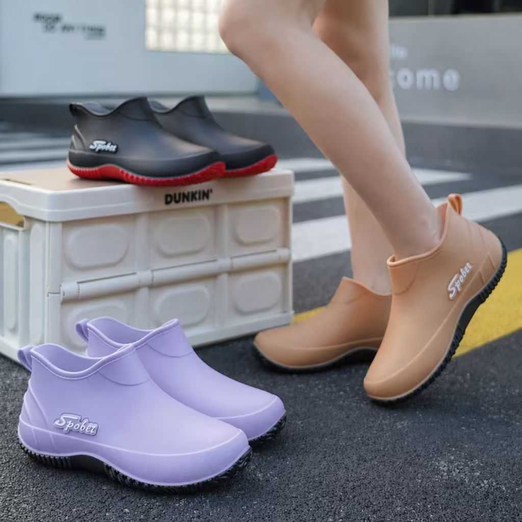 浅口雨鞋女款时尚防滑防水耐磨