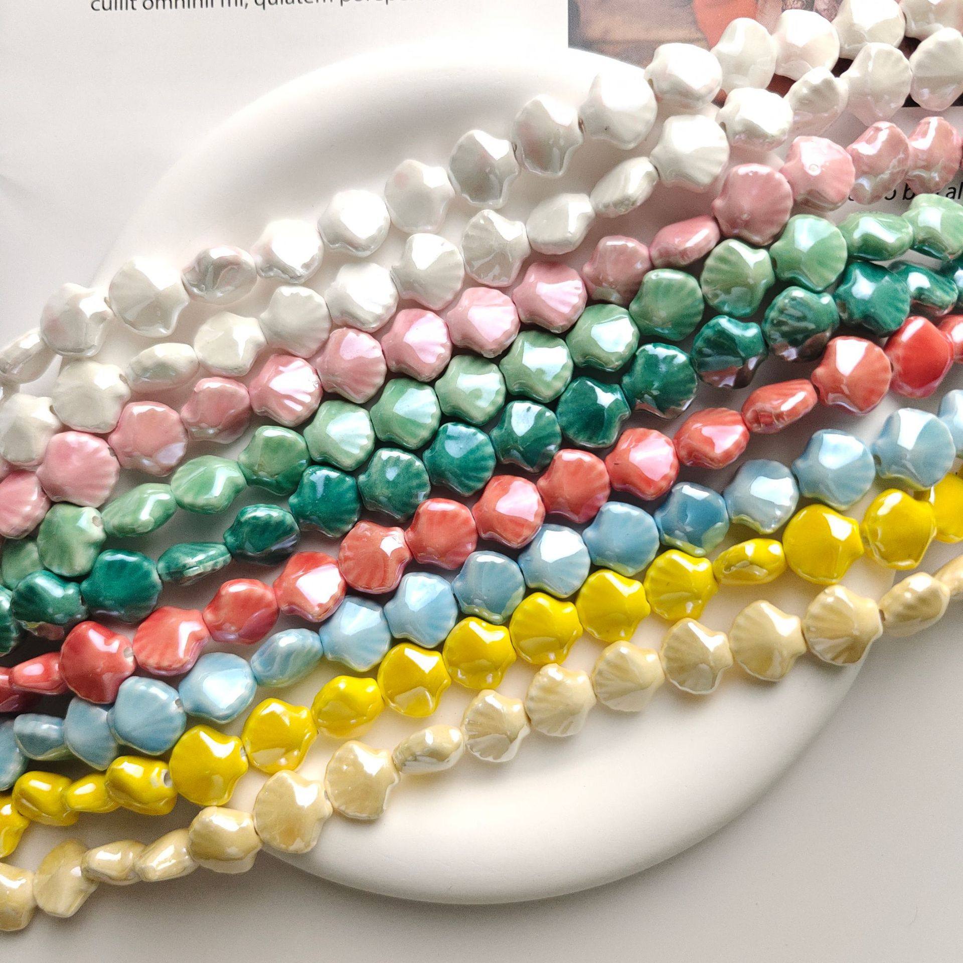 陶瓷大贝壳散珠扇贝串珠珠子手工diy手链项链耳饰小饰品材料配件,饰品/流行首饰/时尚饰品新,其他DIY饰品配件,淘宝优惠券,粉丝福利购,淘宝优惠卷