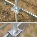 防风卡槽蔬菜温室大棚配件热镀锌钢管骨架固定卡扣 固定器三合i.