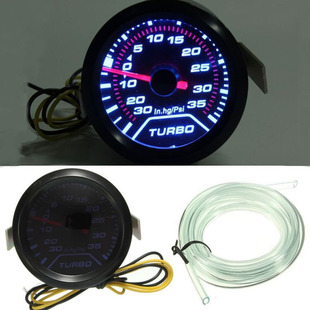 LED显示涡轮增压压力表烟 12V 英寸52mm 汽车仪表赛车仪表改装