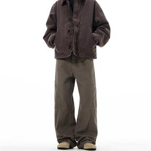 MADWITCH美式复古工装裤vintage解构设计新款宽松牛仔裤裤子男ins