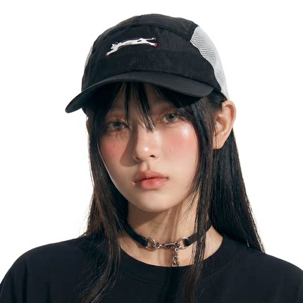 2026新款夏季卡通小猫棒球帽女防晒遮阳速干网眼透气宽檐鸭舌帽子