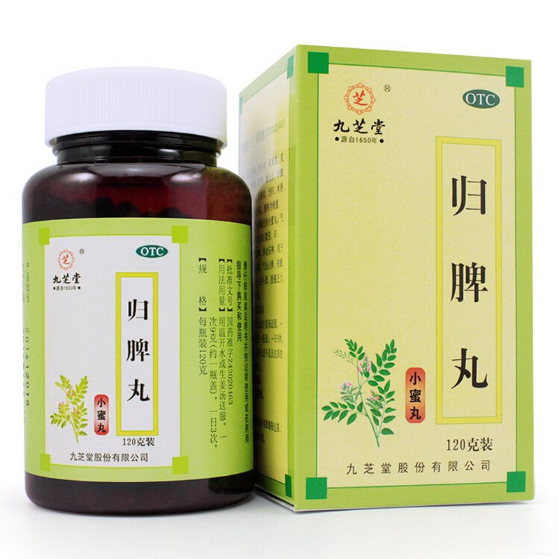 包邮】九芝堂 归脾丸 120g 益气健脾 养血安神 心脾两虚