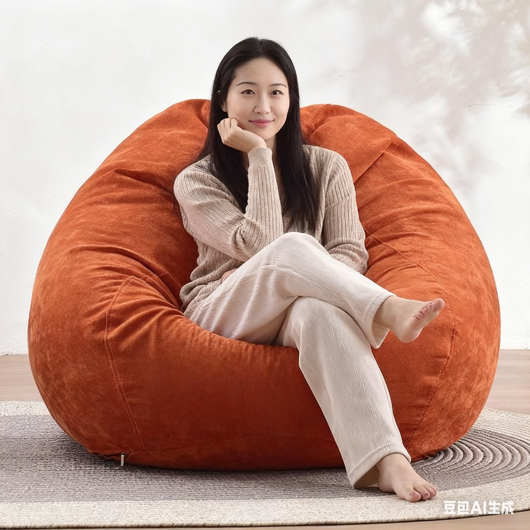 懒人沙发可躺可睡单人懒人椅人类狗窝榻榻米卧室小沙发豆沙袋躺椅
