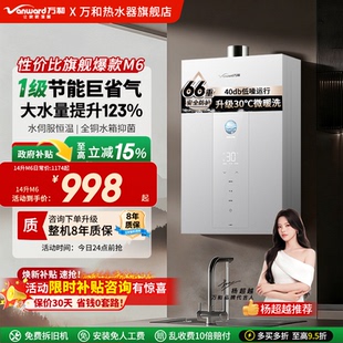 16升水伺服恒温官方旗舰店M6 万和燃气热水器家用天然气款 式