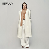 外套Y3923305 外穿大衣极简无领含羊毛长款 YOUWEI 优惠专属