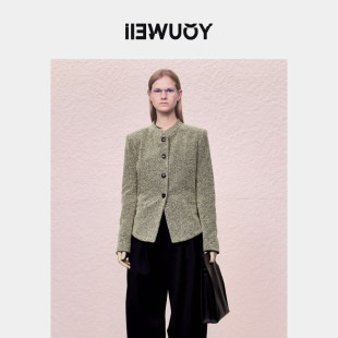 西装 西服粗花呢小立领小版 Y1924311 长袖 YOUWEI有尾2024秋季