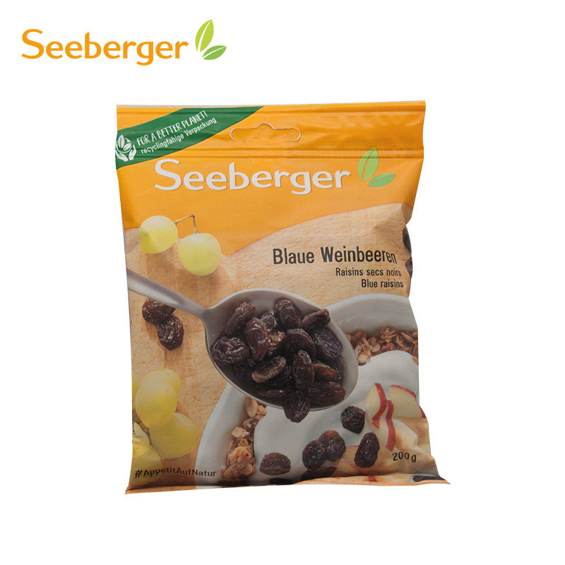 思贝格Seeberger黑葡萄干200g 青葡萄干200g 营养德国进口零食