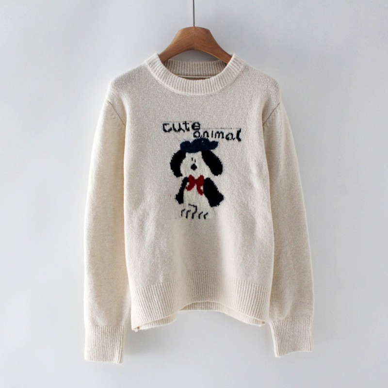 韩版宽松显瘦安迪绒毛针织衫