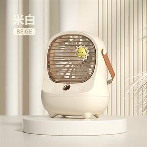 益博思办公室静音桌面风扇加湿器二合一宿舍usb小型水冷便携风扇