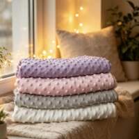 Mini portable Sensory Bean Blanket for the elderly, a soothing small cover blanket for napping and lying in bed to soothe emotions, providing tactile stimulation thumbnail 2
