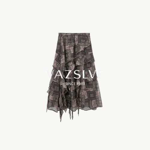 【VAZSLVE/全新奢品】捡漏-2026新款不规则复古半身裙-BO87100Y