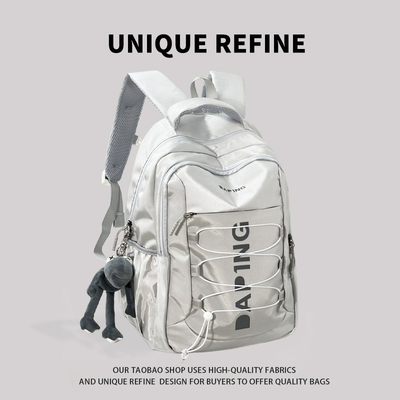 0329#新品 户外旅行双肩包女大容量轻便登山包大学生男通勤双肩包