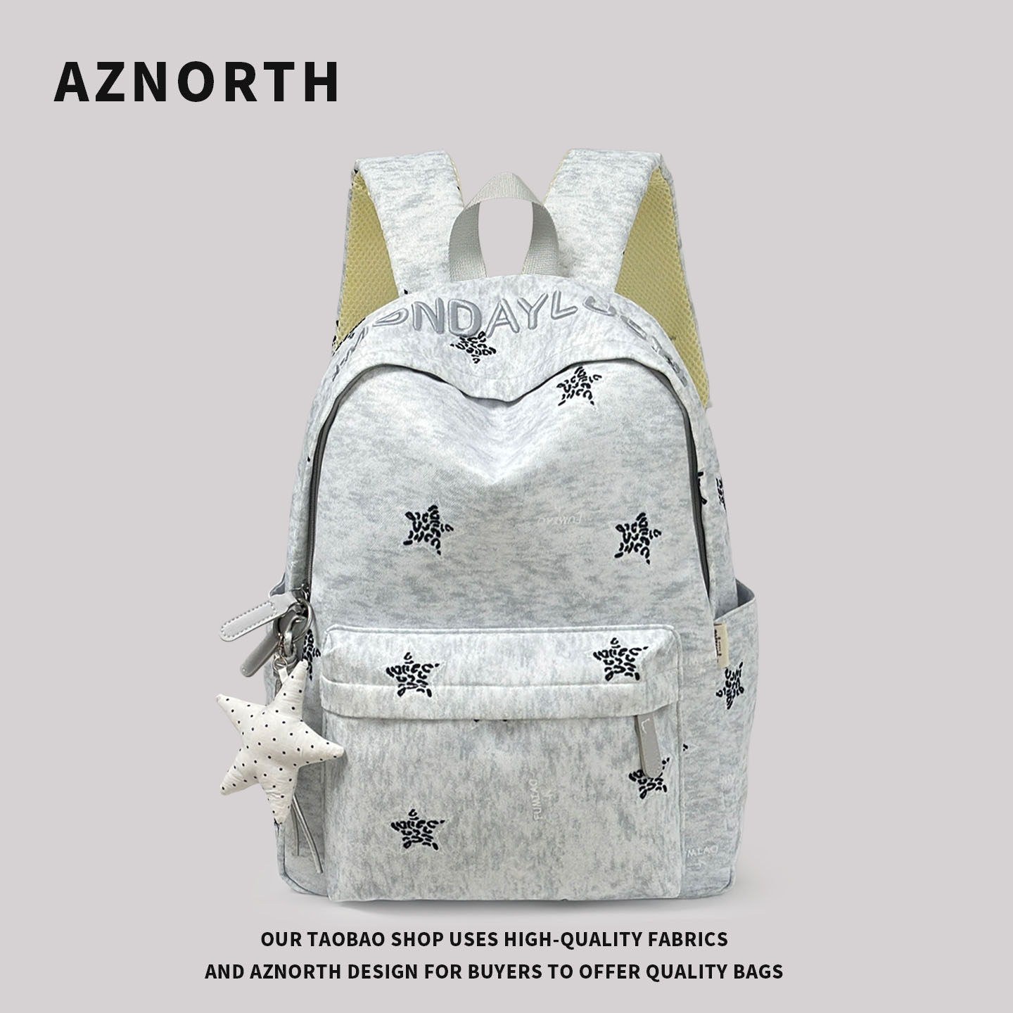 1025#新品 2026新款背包韩版星星大容量双肩包初中高中生校园书包