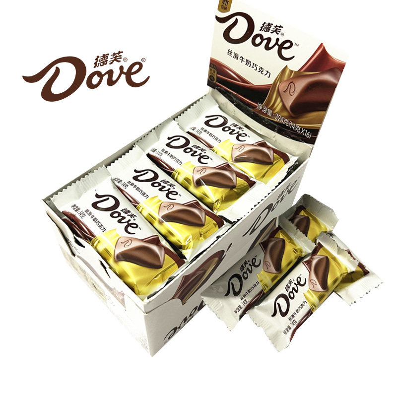 德芙巧克力224g盒装排块丝滑牛奶香浓黑榛仁葡萄干什锦装休闲零食