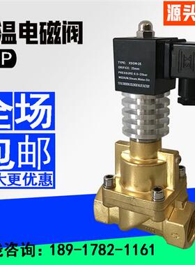 蒸汽电磁阀XSGW高温高压气体导热油开关阀常闭24V不锈钢黄铜220V