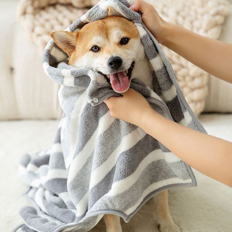 宠物加厚吸水毛巾柔软浴袍