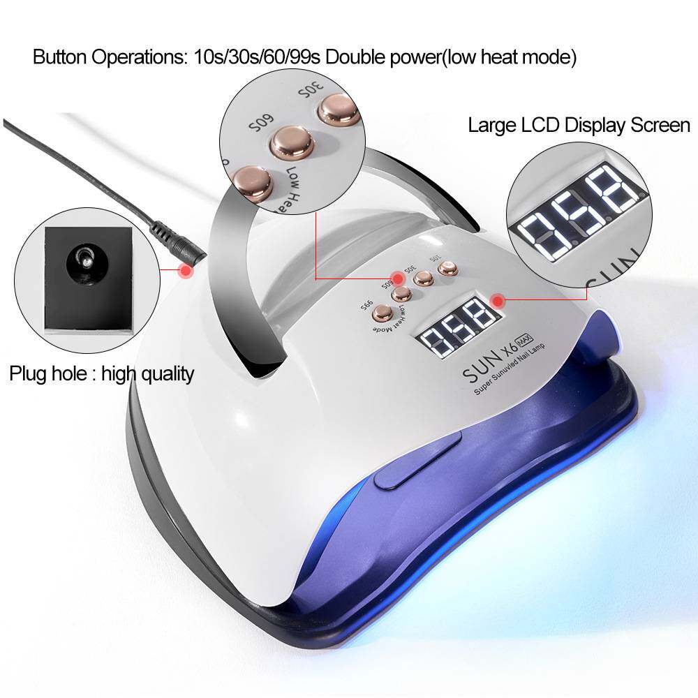 美甲光疗机速干大功率家用220w烤指甲led美甲灯光疗灯美甲店专业
