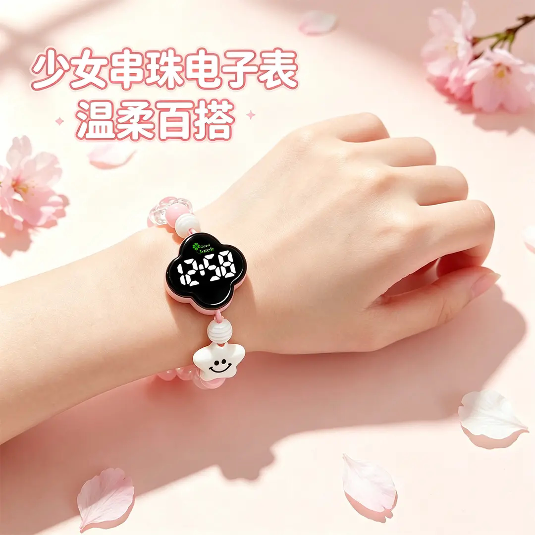 四叶草幸运手链表女款可调节