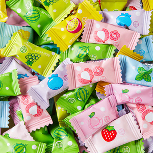 维c无糖薄荷糖强劲清凉清新口气果味糖果小零食散装商用招待批发