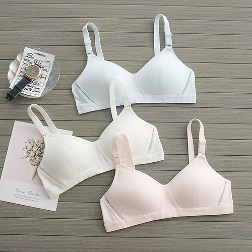 纯棉少女内衣女秋季薄款初中生