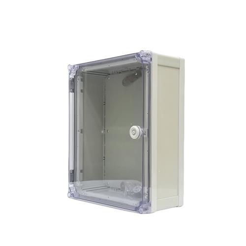 400*300*250PVC带锁塑料防水盒阻燃防腐配电接线盒基业控制强电箱