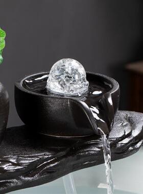 鱼缸鱼池鱼盆喷泉流水器水缸景观瀑布摆件造景循环水过滤装饰配件