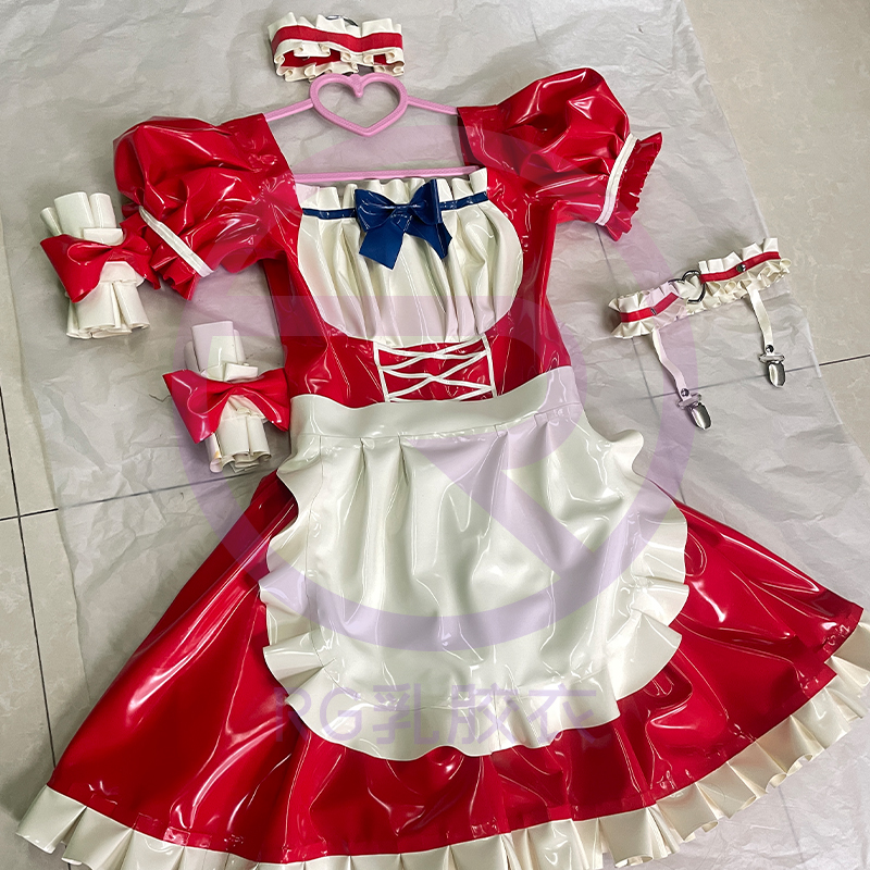 RG洛丽塔女仆装乳胶衣连衣裙