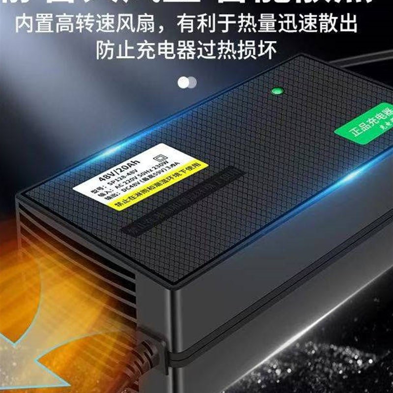 适用绿驹原装电动车充电器48V60V72伏铅酸石墨烯