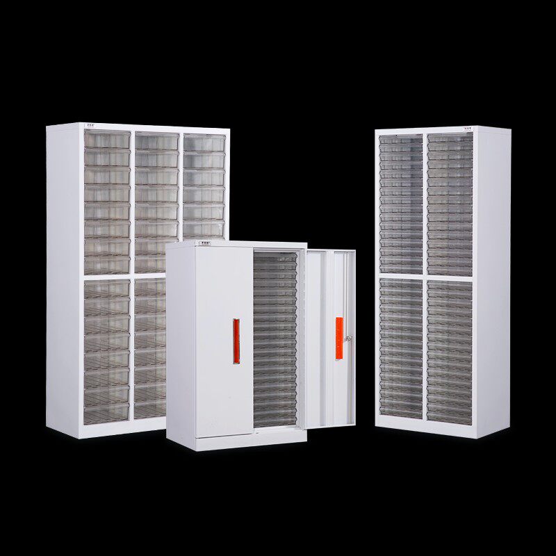 48抽96抽屉加宽票据档案盒底图柜多层资料架办公铁皮柜合同图纸柜
