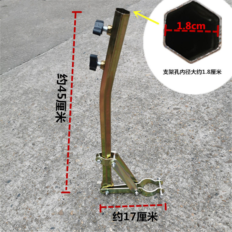 微型电动摩托车新款雨伞简易电单车3号支架遮阳伞雨篷安装固定架