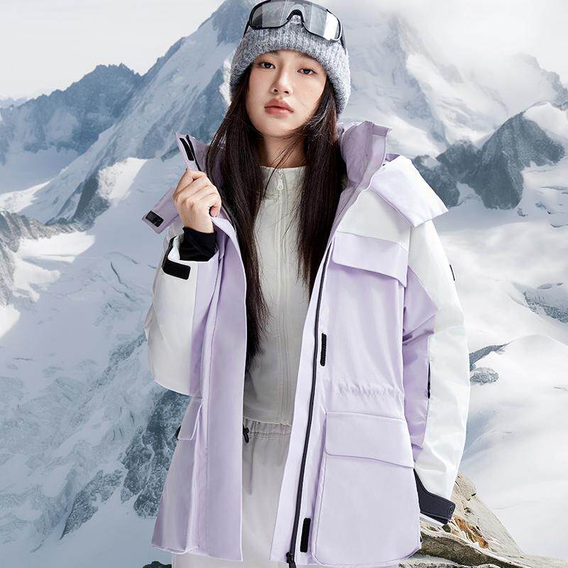 中长款滑雪服防寒羽绒服外套