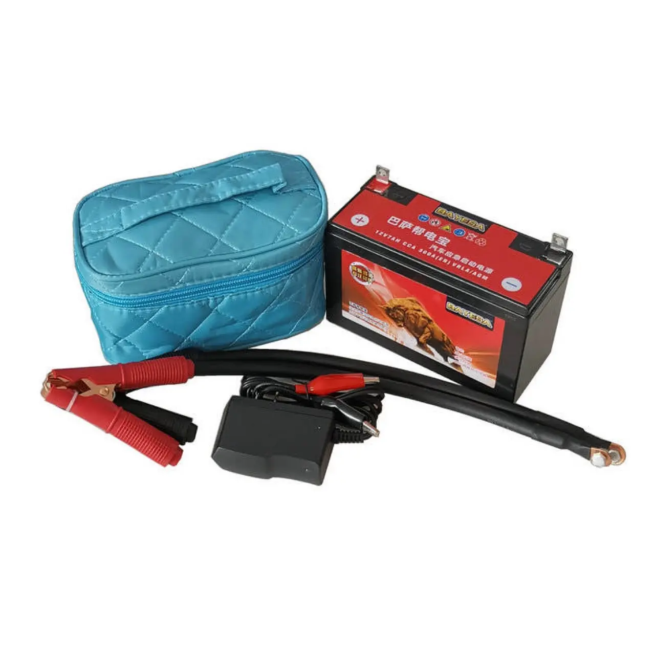 汽车电瓶应急启动AGM电池巴萨力豹帮电宝帮车搭电救援打卷绕电池