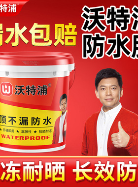 沃特浦防水涂料屋顶补漏材料外墙房顶漏水专用防漏防水胶裂缝渗水