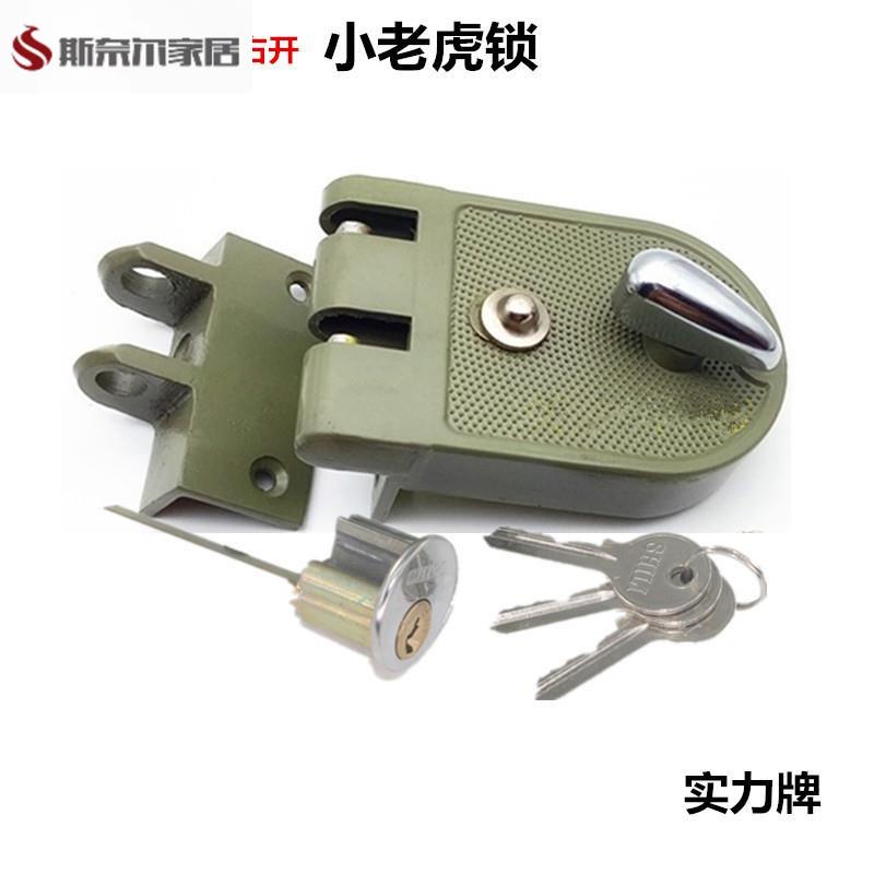 机械门锁实力齿保险门锁双扇门扣锁实力虎齿锁外装门锁