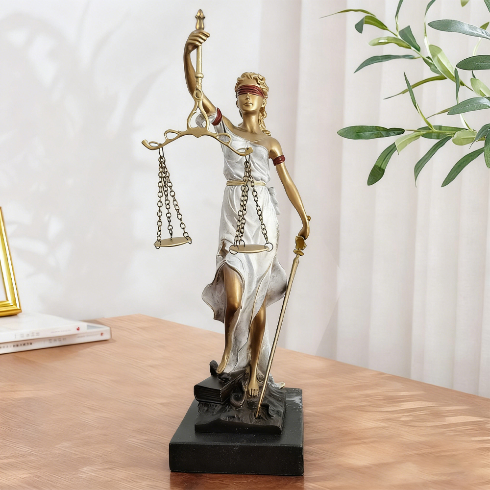 雕刻之乡正义女神铜雕塑欧式铜人