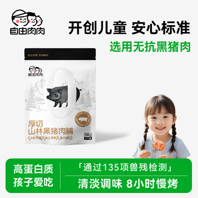 自由肉肉无抗黑猪猪肉脯88g/袋