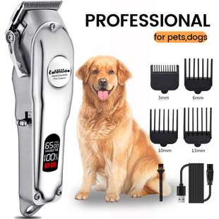 Full Metal Dog Hair Clippers Pets Cat Shaver Cutting Machine