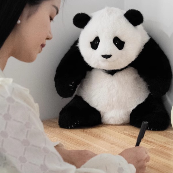 西柚熊猫仿真福宝熊猫玩偶