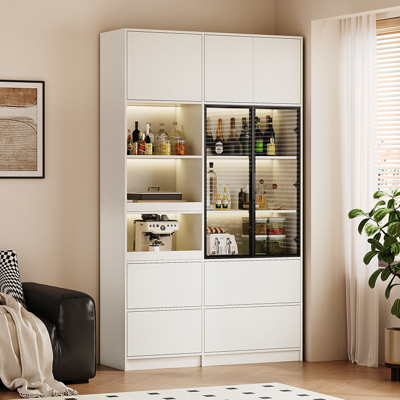 ENF级欧松板餐边柜靠墙一体家用